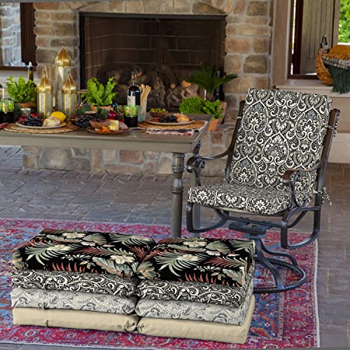 ARDEN Outdoor Dining Chair Cushion 20 x 20 in Weather-Proof Fade Resistant Sapphire Blue J523