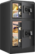 3.6 Cubic Extra Large Fireproof Safe Box with Double Safe, 83 LB Heavy Duty Security Home Safe with Inner Cabinet Box, Anti-Theft Combination Lock Box for Money Jewelry Documents Valuables