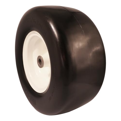 15x6.00-6 Flat Free Tire and Wheel Assembly for Zero Turn Lawn Mower T493