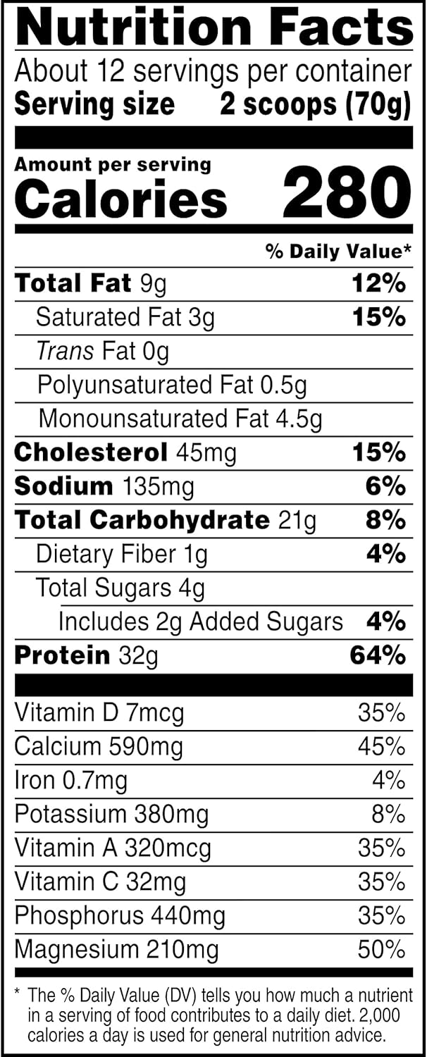 Muscle Milk Genuine Protein Powder, Banana Crème, 1.93 lbs, 12 Servings P146293