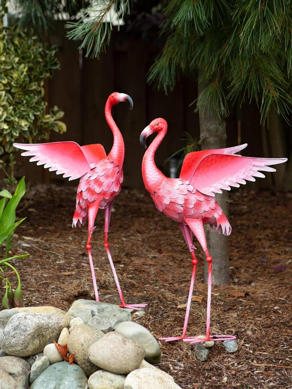 Flying Flamingo Metal Garden Decor 34 inches G63655