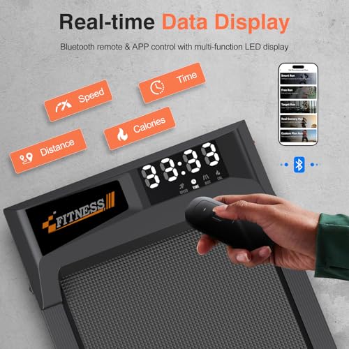 Walking Pad Treadmill, Under Desk Portable 2 in 1 with LED Display K687755