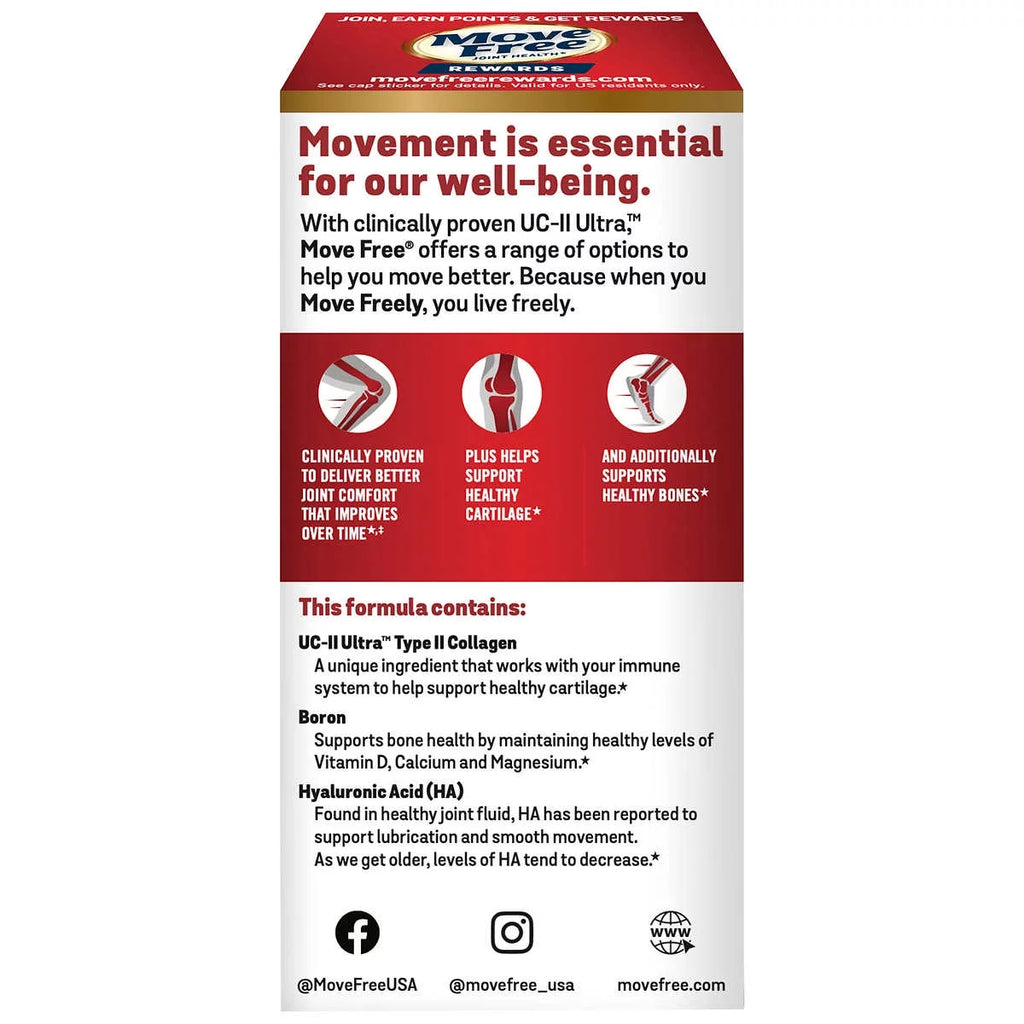 Schiff Move Free Ultra Triple Action Joint Supplement, 75 Tablets, 2 Pack J44216