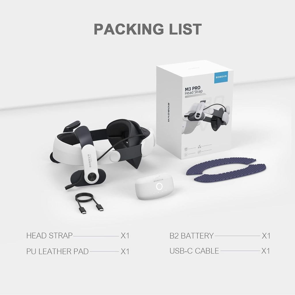 BOBOVR M3 Pro Battery Pack Head Strap for Meta Quest 3 I442570