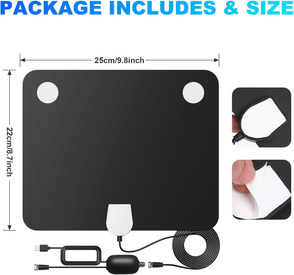 DAANT TV Antenna Indoor Long Range 4K 1080p with Signal Booster F7888