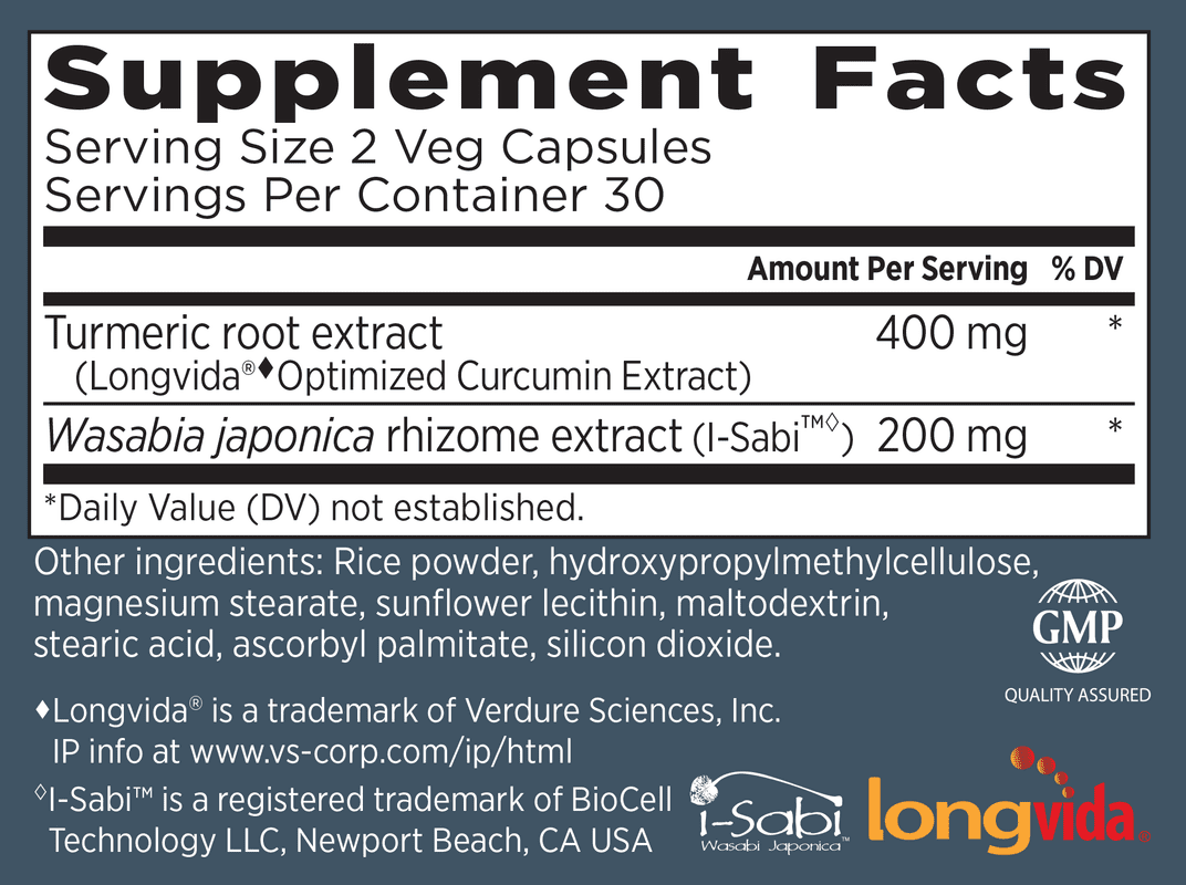 Primal Labs BioMeric Advanced with Turmeric Curcumin and Wasabi - 60 Capsules T638768