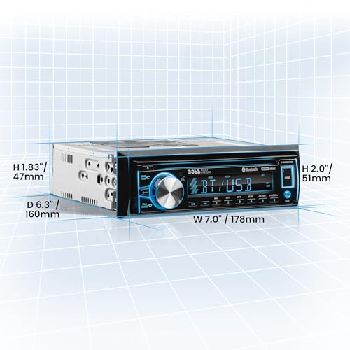BOSS Audio Systems 656BCK Car Stereo Package - Single Din, Bluetooth, CD MP3 USB AM FM Radio, 6.5 Inch Speakers F17448