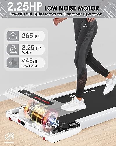 Walking Pad Under Desk Treadmill 2 in 1 with Remote Control, 265 lbs Capacity G28245