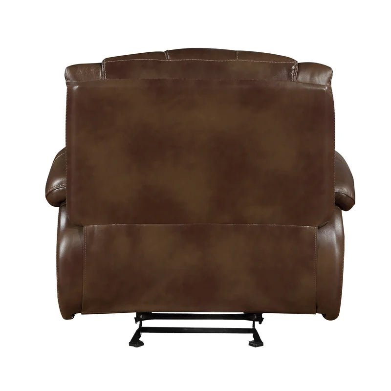 Lexicon Ellicott Leather Match Glider Reclining Chair Brown T969740