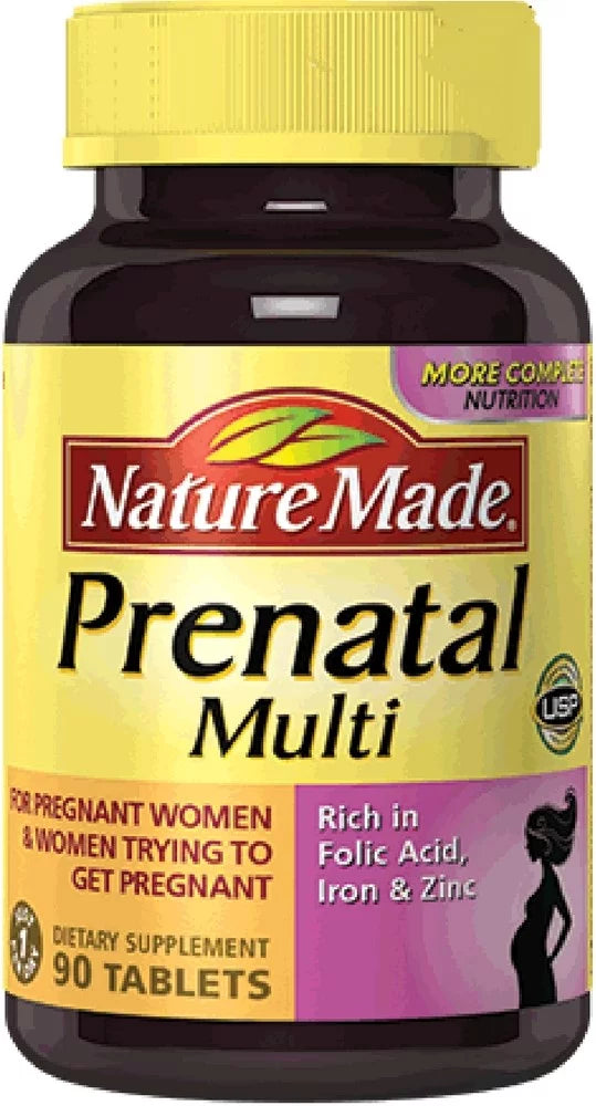 Nature Made Prenatal Multi Dietary Supplement , 90 Tablets ea (Pack of 2)