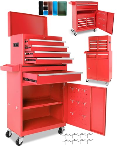 5-Drawer Rolling Tool Chest with Brake Casters, Black E95317