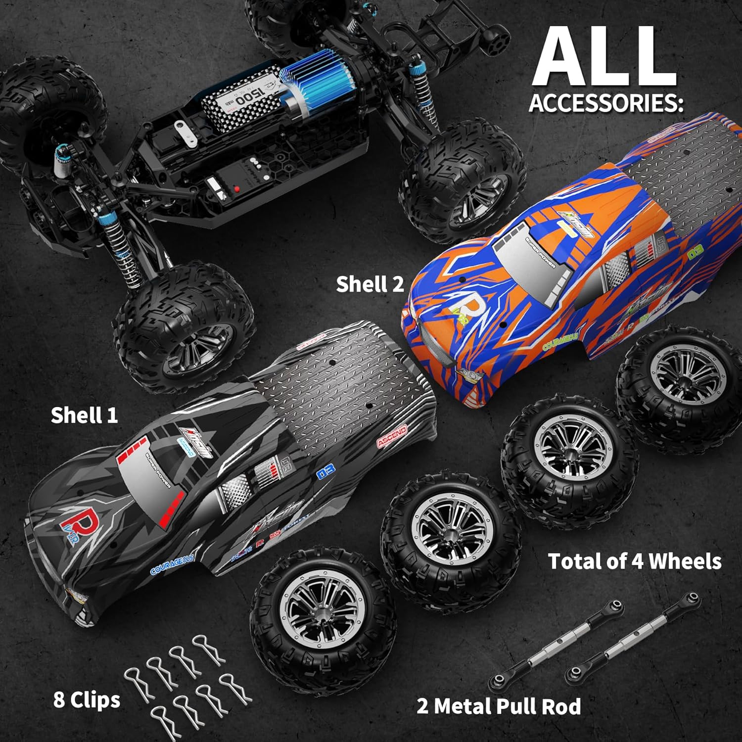 Hosim 1:10 Scale 48+ KMH Remote Control Car for Adults Boys K29929