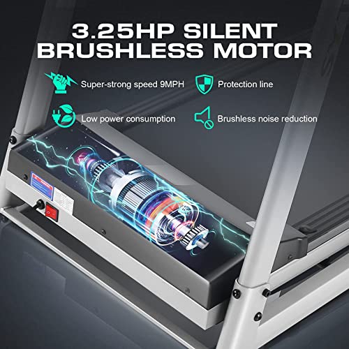 SYTIRY Folding Treadmill with WiFi and TV Screen for Home K729226