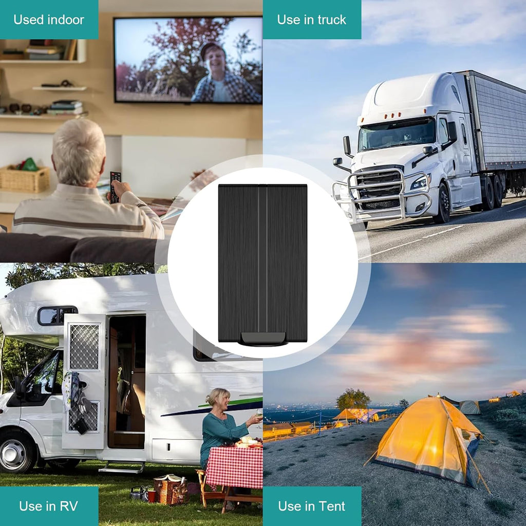 Amplified Digital TV Antenna 500+ Miles Range for 4K 1080p TVs U366605
