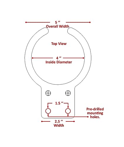Poly Cup Holder for Adirondack Chair, Fits Large Cups, Black F61248