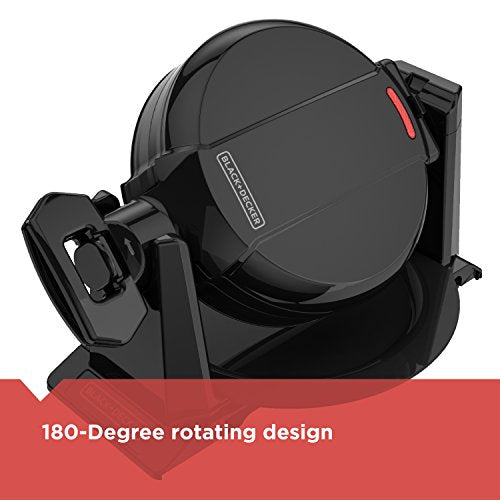 BLACK+DECKER Rotating Waffle Maker, Black W4047