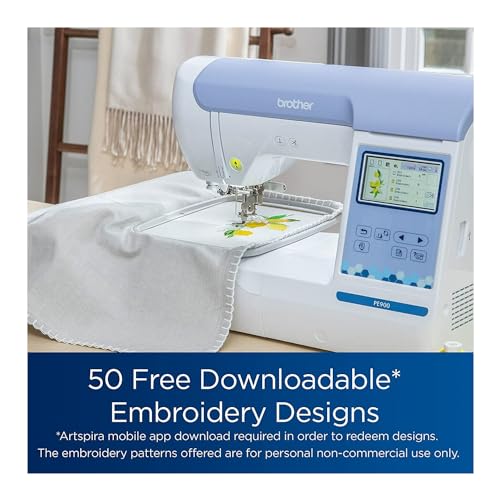 Brother Elite PE900 Embroidery Machine with Wireless LAN and Sewing Bundle C66210
