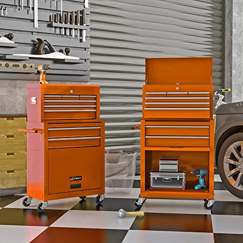 5-Drawer Rolling Tool Cart with Wheels, Black V51953