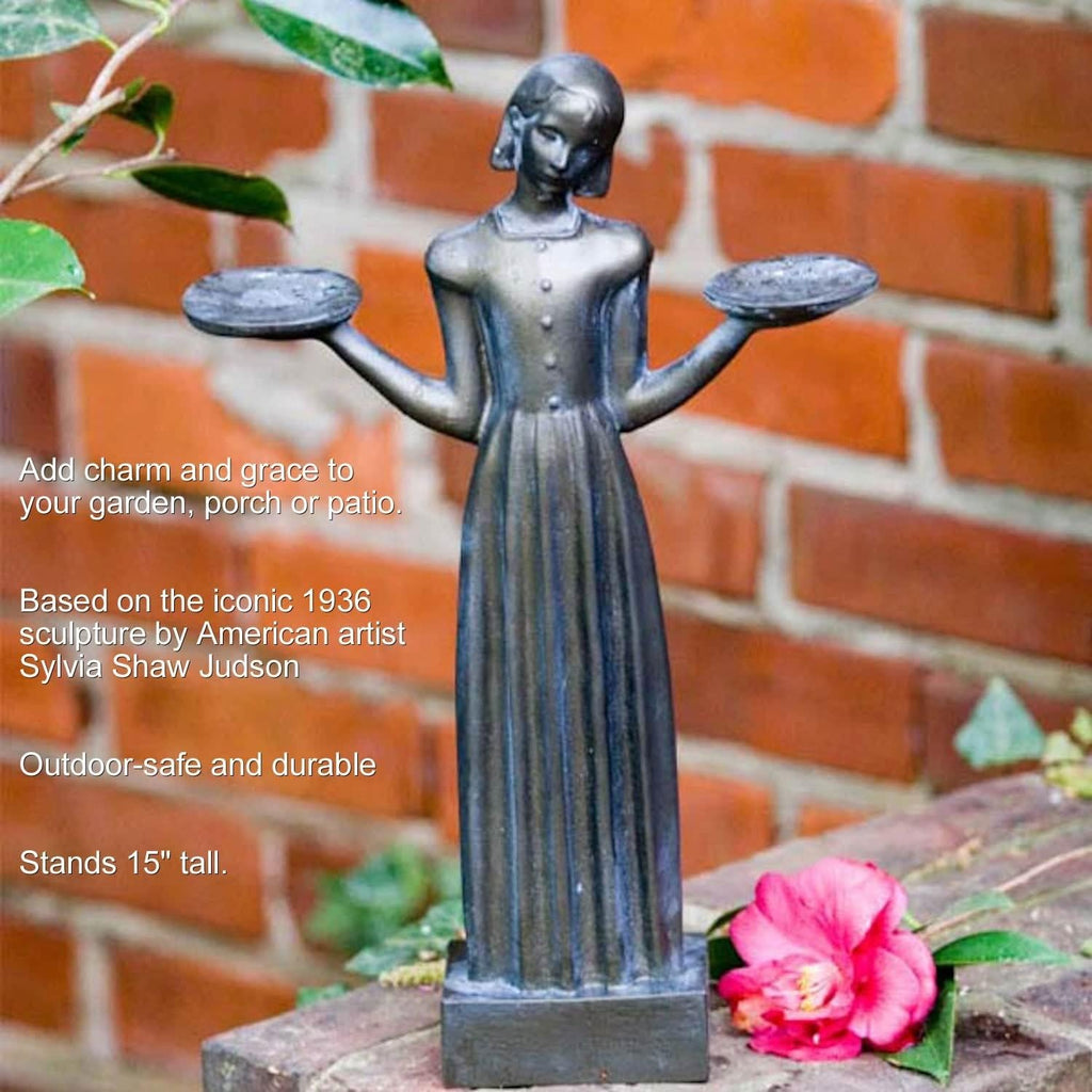 Bird Girl Garden Statue Outdoor Yard Decor 24"H T7073