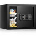 2.5 Cu ft Large Safe Box, Steel Security Home Safe with Programmable Keypad Lock and Removable Shelf, Money Safe with Mute Function & Alarm System, Document Safes for Home Business Office USE