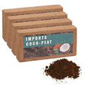 Coco Coir Bricks for Plants, Natural Organic Compressed Coconut Coir Fiber, Maintains Soil pH Balance and Promotes Root Absorption of Air 4Pack…