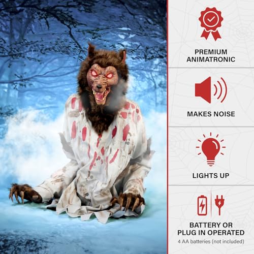 Haunted Hill Farm 5.9 ft Animatronic Lurching Woman by Tekky S393