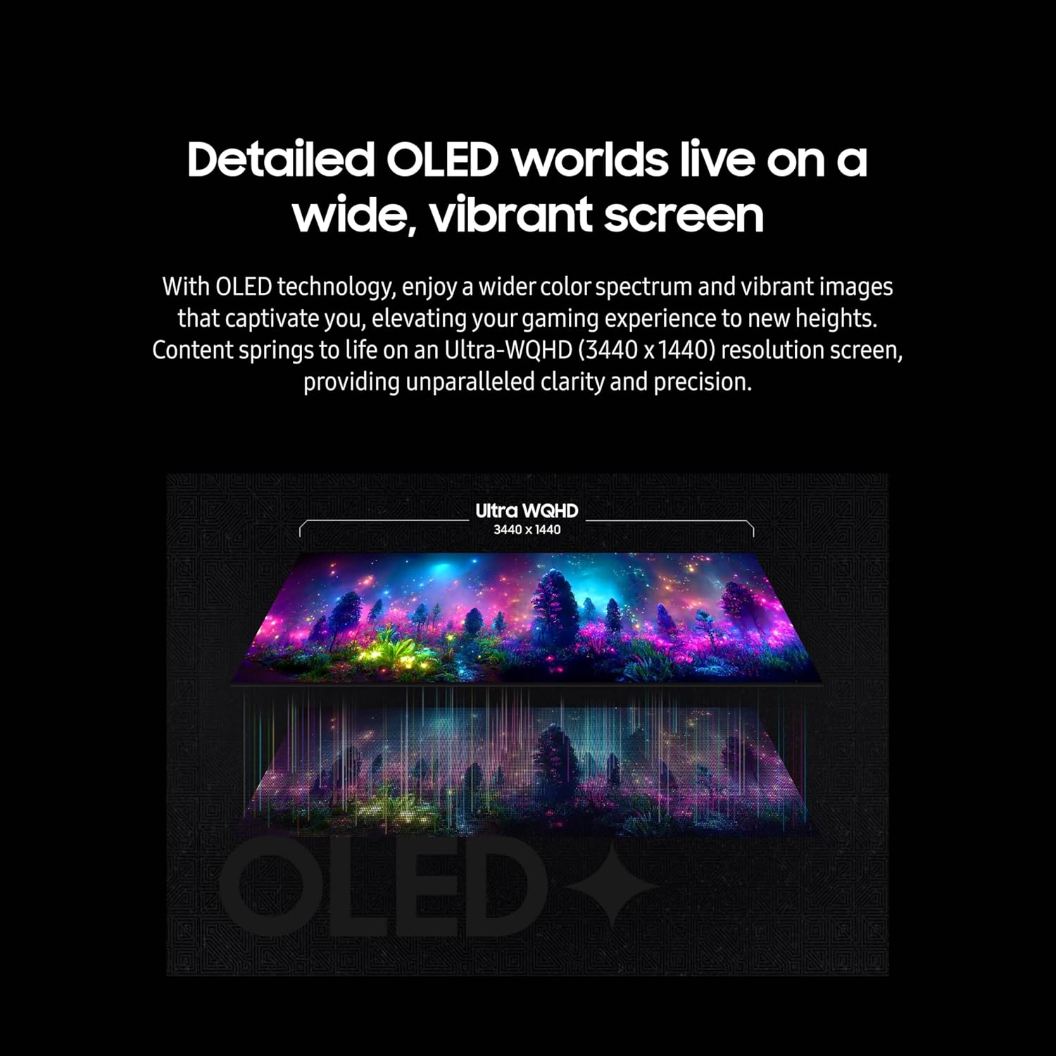 SAMSUNG 34" Odyssey G85SD QD-OLED Ultra WQHD Curved Gaming Monitor, 175Hz T1676