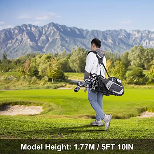 Golf Stand Bag 14 Way Top Dividers with Dual Strap and 8 Pockets U9064