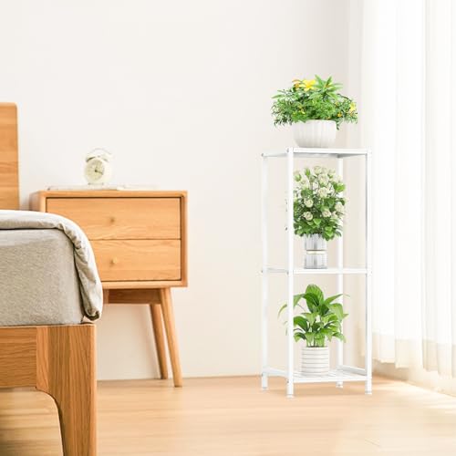3 Tier Metal Plant Stand Indoor Outdoor, 32 Inch Black X285084