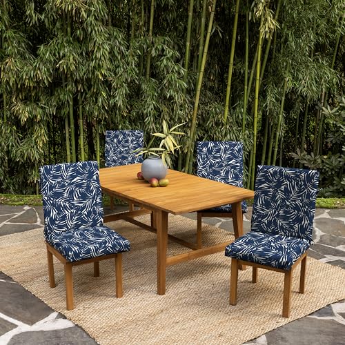 ARDEN Outdoor Dining Chair Cushion 20 x 20 in Weather-Proof Fade Resistant Sapphire Blue J523
