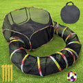 Outdoor Cat Enclosure, Portable Cat Tents for Outside with Storage Bag, Outside Cat Playpen Pet Enclosure with Toy Ball, Cat Tunnel Outdoor Playground for Cats & Small Animals