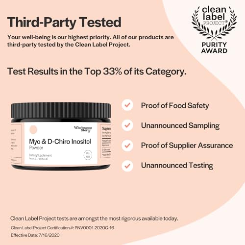 Inositol Supplement Powder | Myo & D-Chiro Inositol | Vitamin B8 | 40:1 Ratio M289626