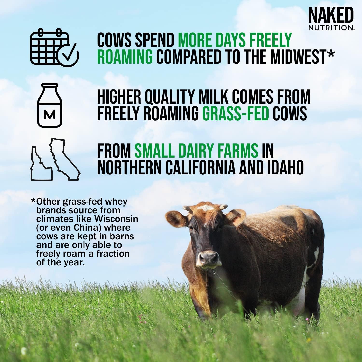 NAKED Grass Fed Protein Bundle: 5LB Unflavored Whey & Casein S21658