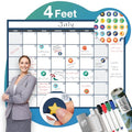 Big Dry Erase Wall Calendar - Giant Whiteboard [36" x 48"] - Undated Monthly Planner for Home or Office Use - Laminated, Reusable - Streamline Your 2025 Schedule Effortless