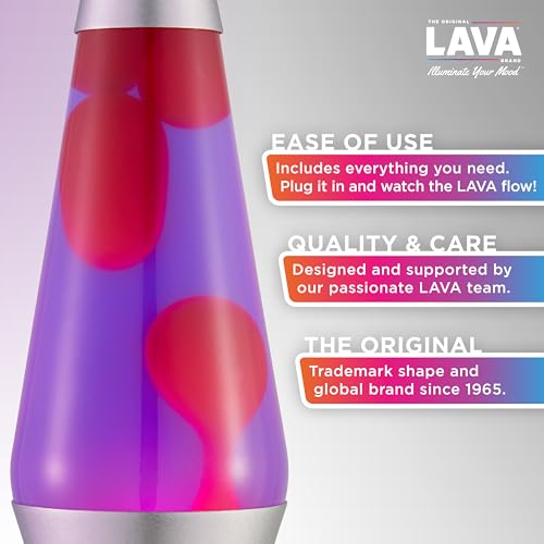 Lava Lamp 14.5" Purple/Pink, Aluminium Q8850