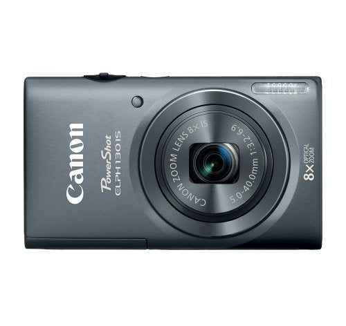 Canon PowerShot ELPH 130 IS 16.0 MP Digital Camera with 8x Optical Zoom 28mm Wide-Angle Lens and 720p HD Video Recording (Gray) (OLD MODEL)
