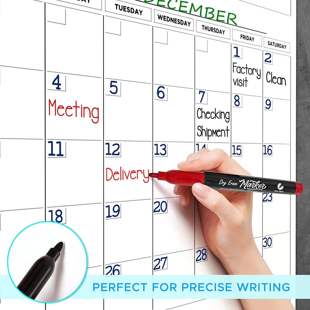 Extra Large 100"x36" White Board Calendar Dry Erase for Wall 12 Month Planner G55197