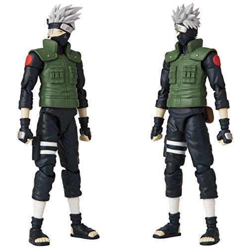 BANDAI Anime Heroes Naruto Action Figure Hatake Kakashi 17cm with Accessories S650136