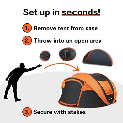 EchoSmile Instant Pop Up Tent, Water Resistant, Portable with Carry Bag E656
