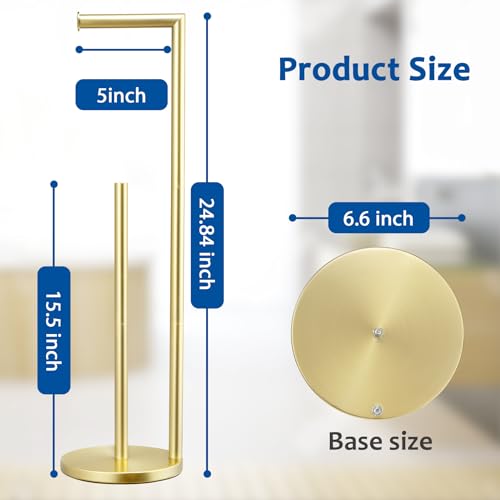 Bathroom Toilet Paper Holder Stand with Storage Y372607