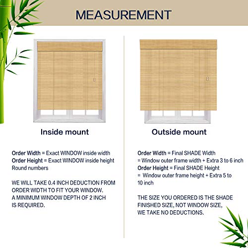 Sunbox Cordless Bamboo Roman Shades with Valance J2033