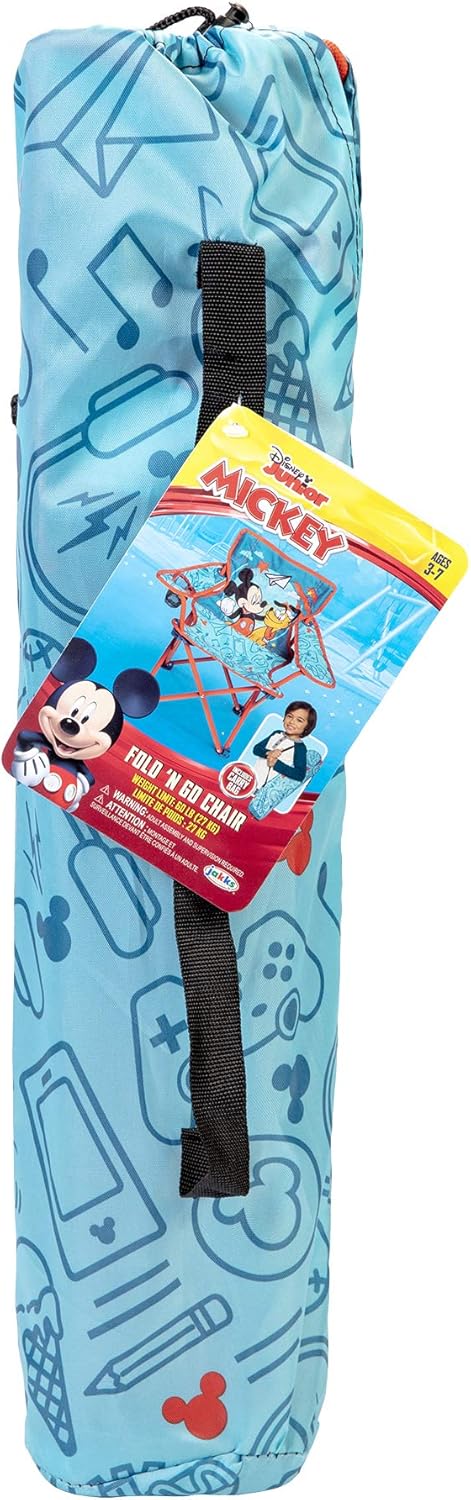 Mickey Mouse Kids Camp Chair Foldable with Carry Bag H23077