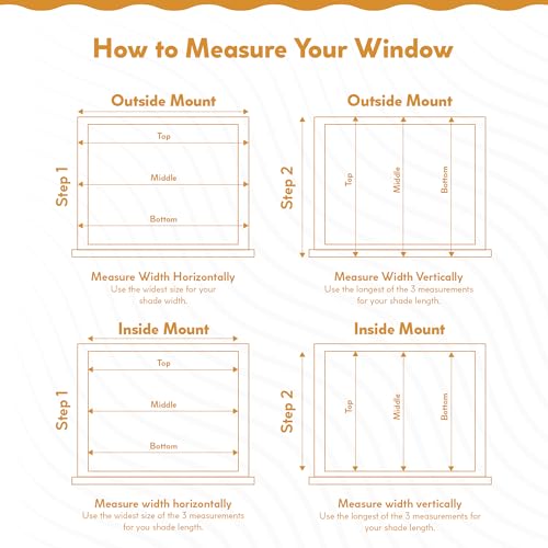 Radiance Cordless Bamboo Roman Shades for Windows - Flatstick Blinds - Driftwood - 28.5 in. W x 64 in. L W228