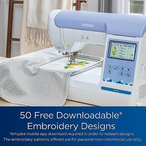 Brother PE900 Embroidery Machine with WLAN, White O60746