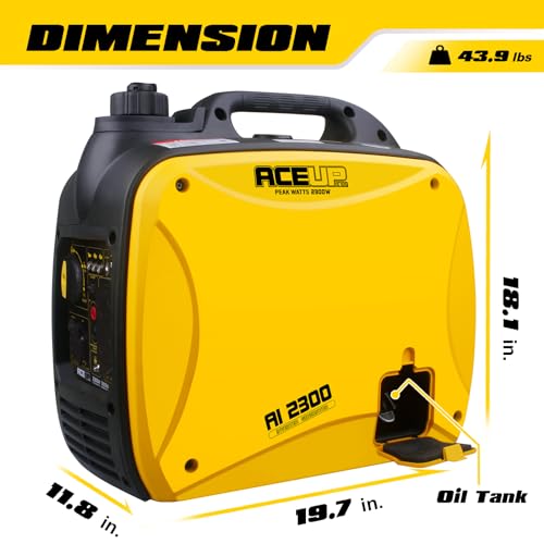 4000 Watt Portable Inverter Generator, Quiet Gas Powered for Home & RV B912