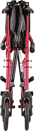 NOVA Medical Products Ultra Lightweight Transport Chair, Red J18370