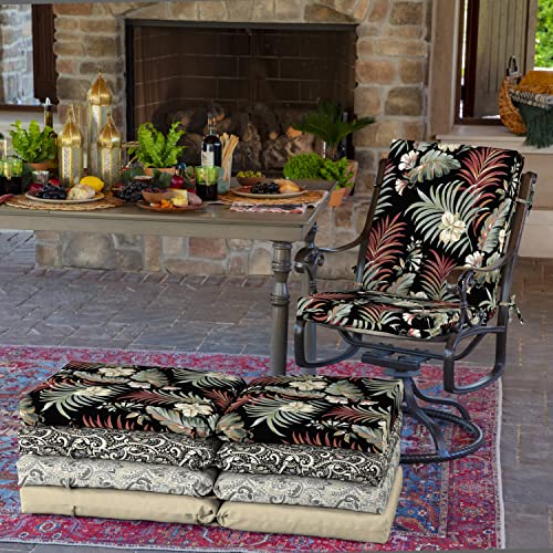ARDEN Outdoor Dining Chair Cushion 20 x 20 in Weather-Proof Fade Resistant Sapphire Blue J523