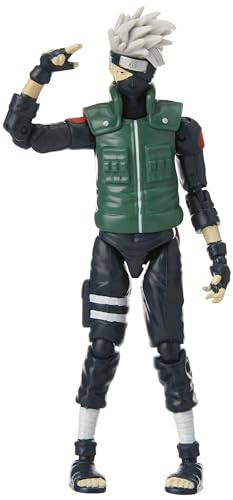 BANDAI Anime Heroes Naruto Action Figure Hatake Kakashi 17cm with Accessories S650136