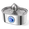 Stainless Steel Cat Water Fountain, 108oz/3.2L Cat Fountain for Drinking Pet Fountain Water with Water Level Window Dishwasher Safe Silent Stainless Steel Cat Water Fountain