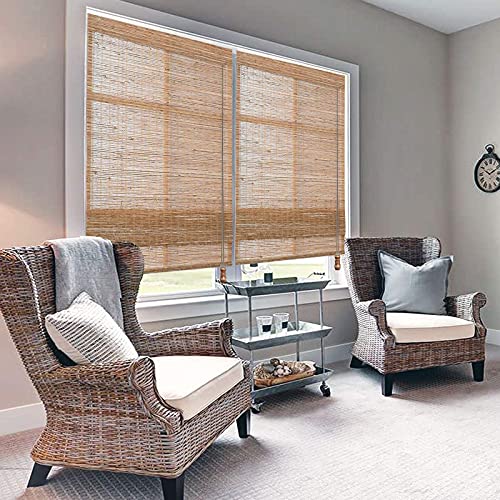 Sunbox Cordless Bamboo Roman Shades with Valance J2033